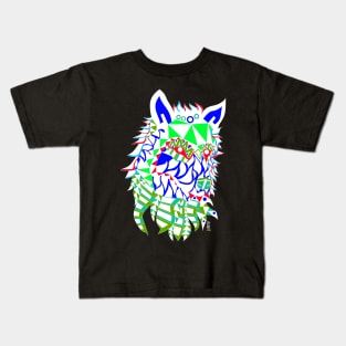 cute wolf ecopop Kids T-Shirt